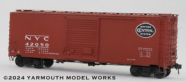 NYC Lot 858 40' Boxcar, Despatch Roof and End, Gothic Lettering HO scale resin model kit