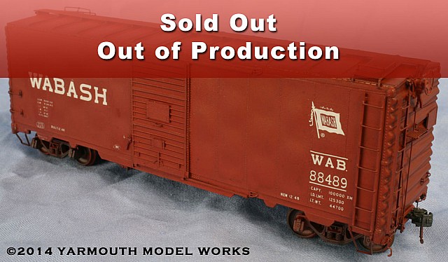 HO Scale Wabash 88200-88699 12-Panel Welded Boxcar HO scale resin model kit